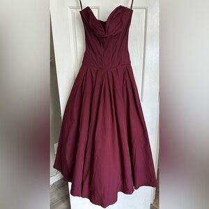House of CB Burgundy Dress